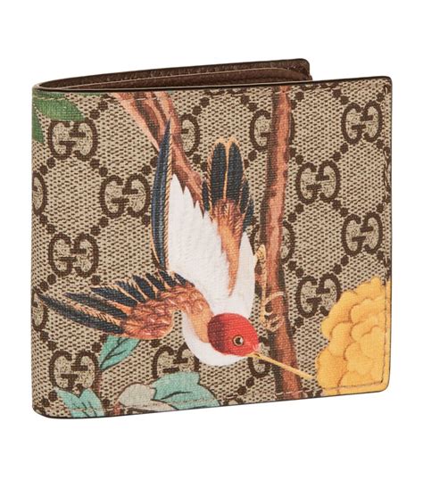 gucci wallet flower and bird print light blue|brand new Gucci wallet girls.